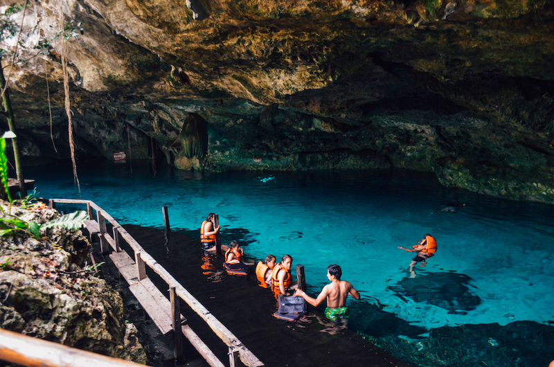 Cenote Dos Ojos is one of the most beautiful Tulum cenotes that is popular for diving and snorkeling.