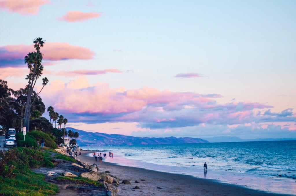 Butterfly Beach is one of the best beaches in Central California and is a perfect spot to catch the sunset during your weekend in Santa Barbara.