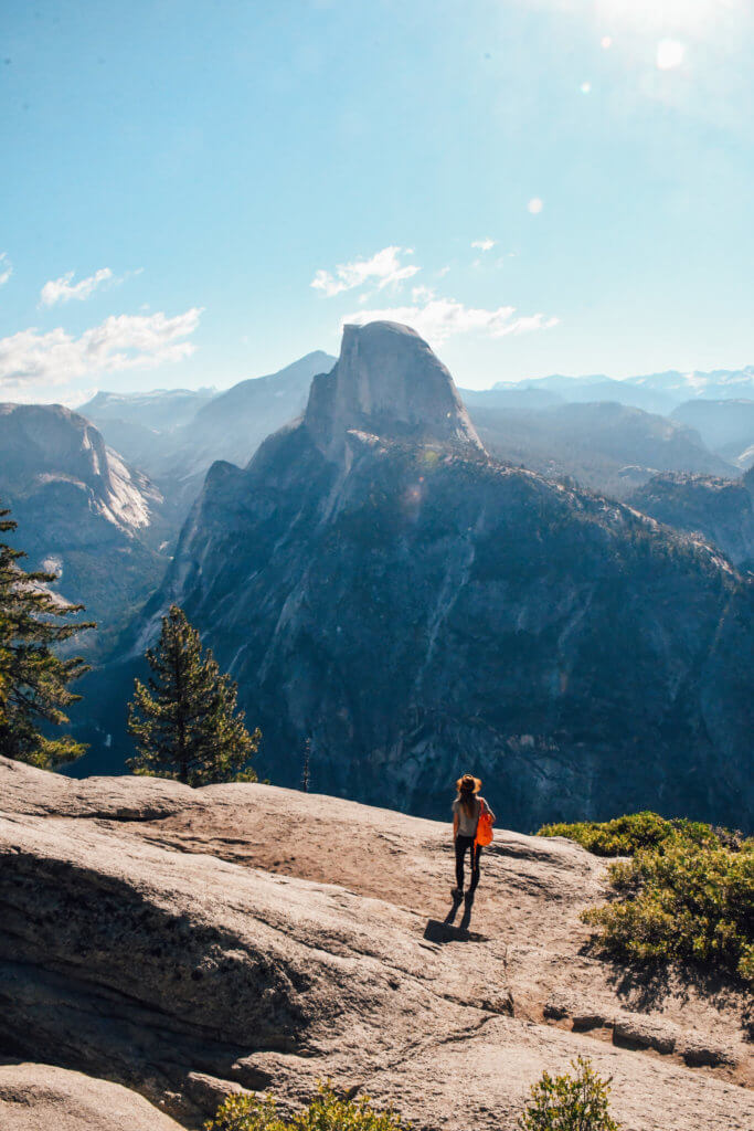 Glacier Point is one of the most popular photos spots in Yosemite Valley.