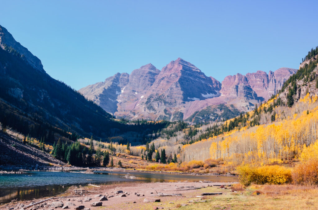 Maroon Bells is one of the best places to visit in Colorado and hiking it is one of the best things to do in Aspen in summer