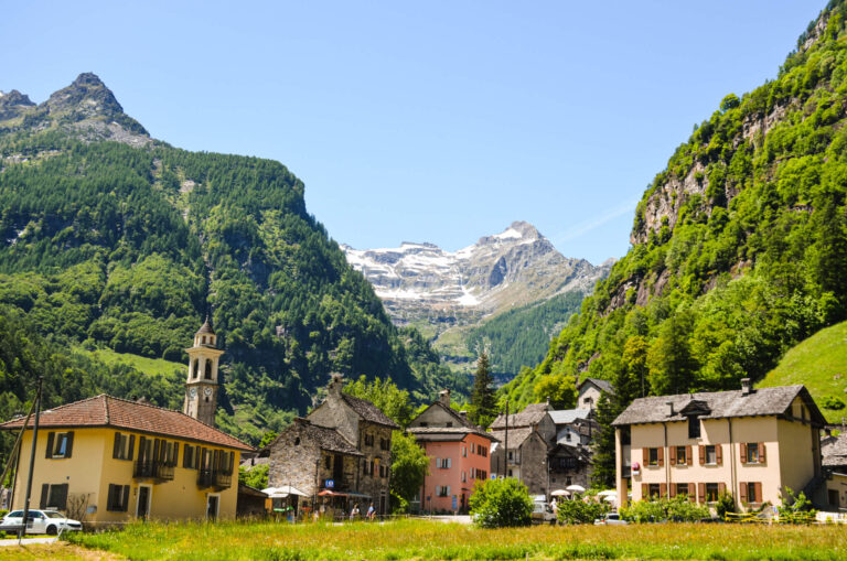 Sonogno is a small hamlet in Ticino's Valley Varzasca that boasts incredible hikes and scenic waterfalls. 