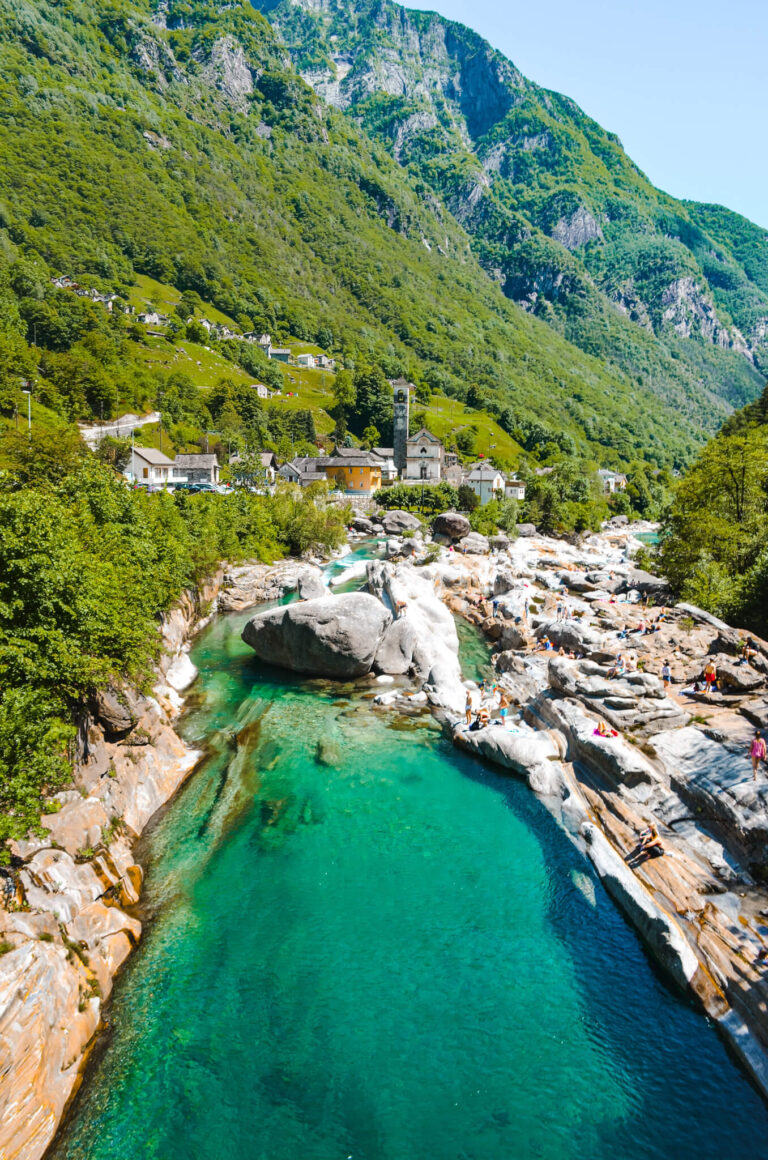 Visiting the iconic Lavertezzo in Valley Verzasca is one of the best things to do in Ticino, Switzerland.