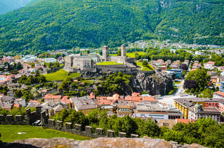 Exploring the three castles of Bellinzona is one of the best things to do in Ticino, the Italian-speaking canton of Switzerland. 