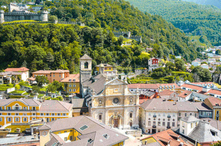 Bellinzona is the capital of Ticino, the Italian canton of Switzerland. 