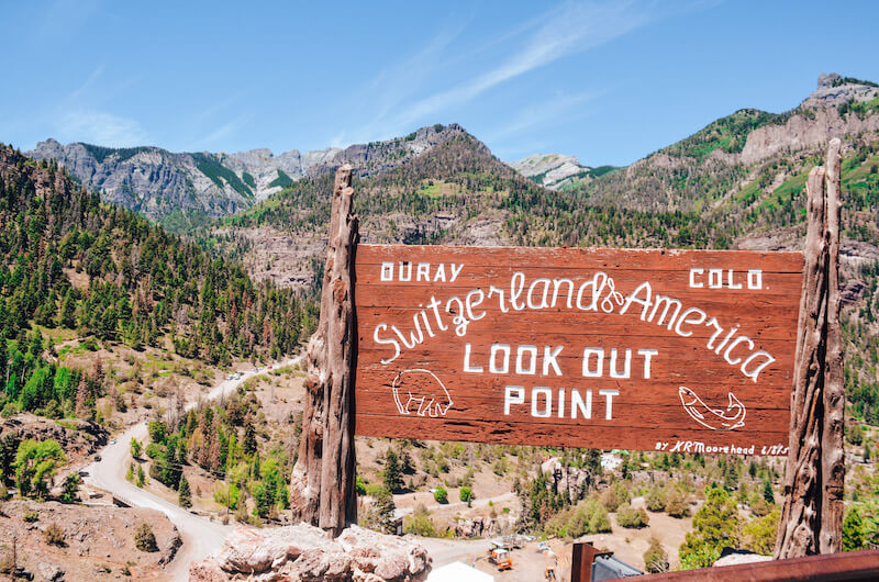 Ouray is often called the Switzerland of America because of its spectacular mountain scenery and the many hiking trails. 