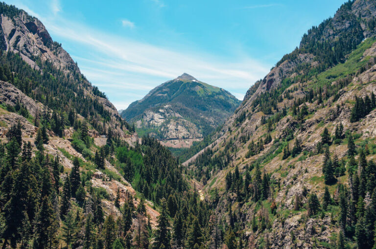 One Million Dollar Highway is one of the most scenic mountain drives in Colorado that connects Ouray and Silverton. 