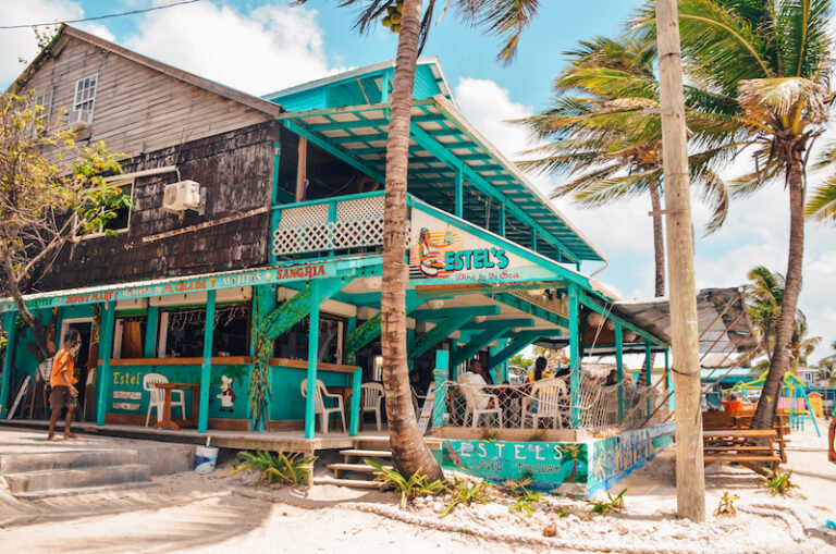 Iguana Juan's is one of the best restaurants in San Pedro, Belize where you can try typical Belizean food.