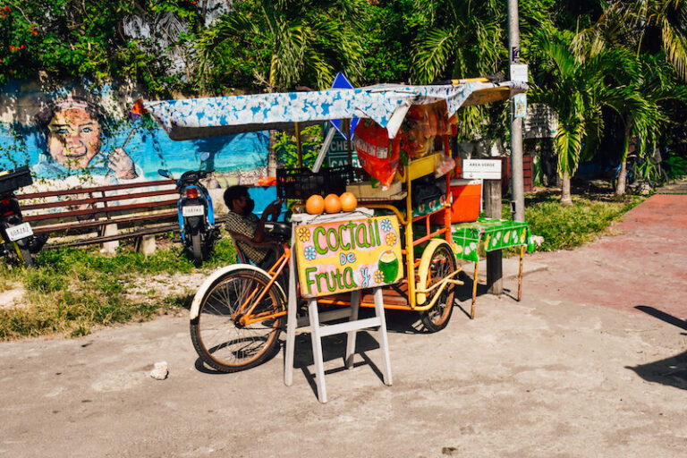 When visiting Bacalar lagoon, don't forget to try some delicious street food.