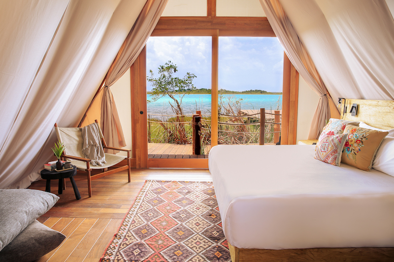 Bacalar boasts many beautiful hotels along the lagoon of seven colors