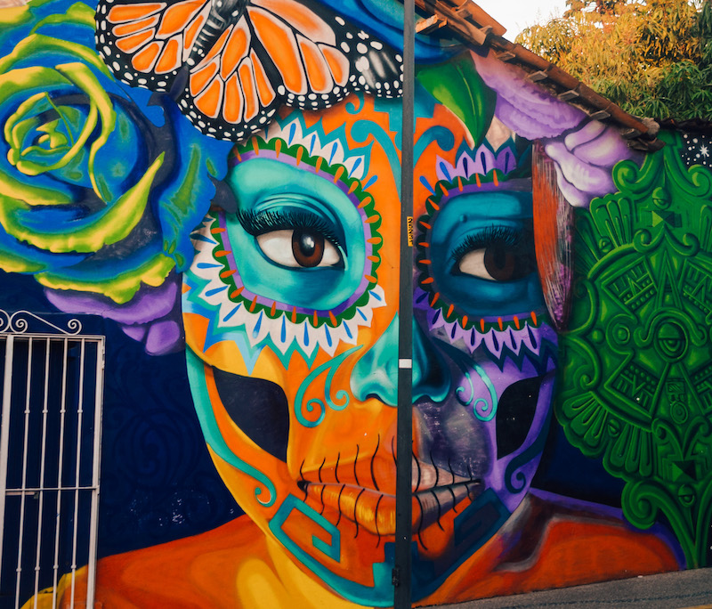 Zona Romantica is one of the best areas of Puerto Vallarta where you can find some cool street art and many restaurants. 