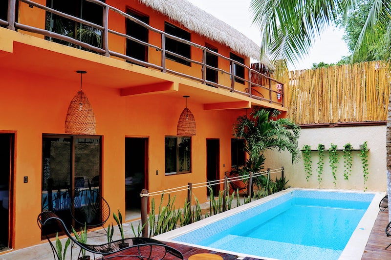 Hotel Sur is one of the few pet-friendly hotels in Bacalar, Mexico 