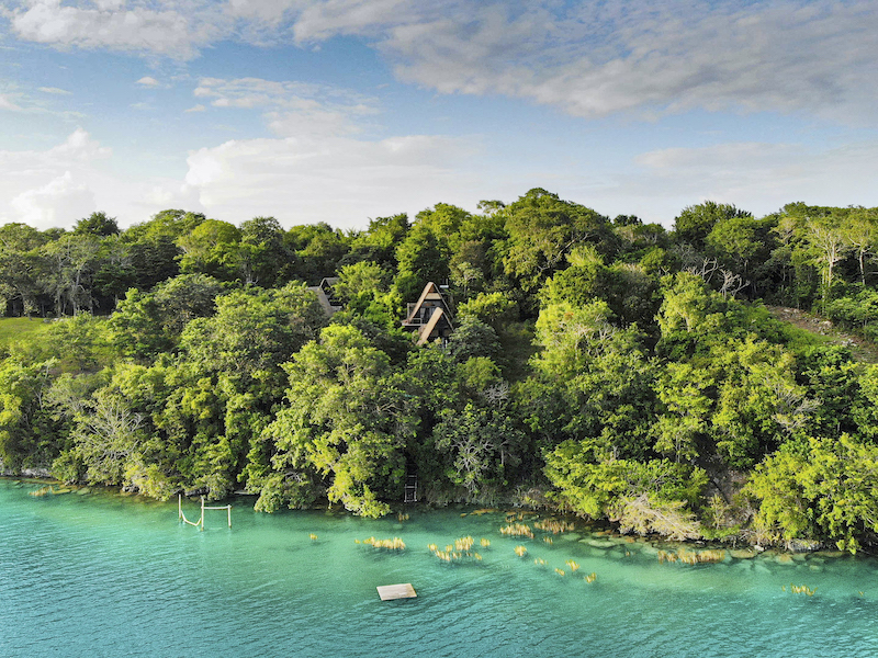 Azul No Me Olvides is one of the best hotels on the Bacalar Lagoon