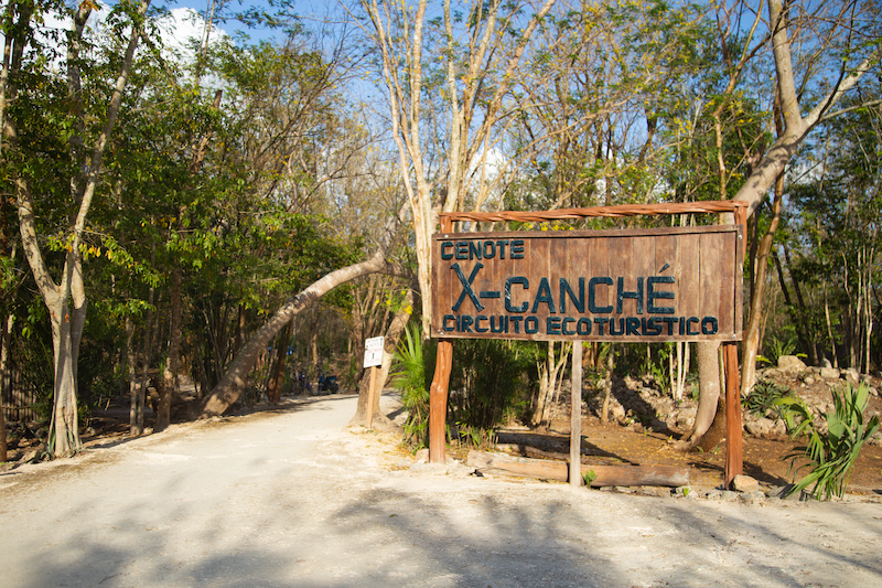 Cenote Xcanche can be visited on the same trip to Ek Balam Mayan ruins.