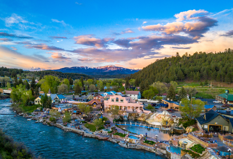 Pagosa Springs is a small Colorado town that's home to the best hot springs in Colorado 