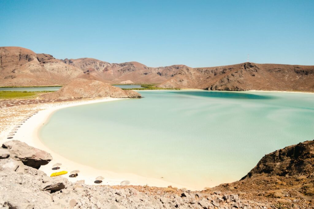 You can visit Balandra Beach from La Paz by car or by public transportation.