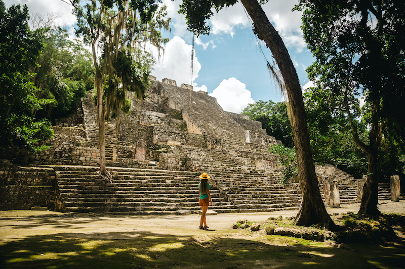 Calakmul is one of the best day trips from Campeche, but you can also visit it from Bacalar if you have a car rental. 