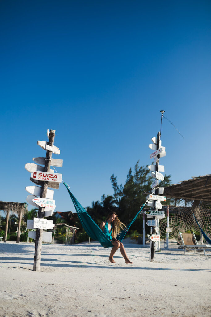 One of the best things to do in Holbox is visiting beach clubs