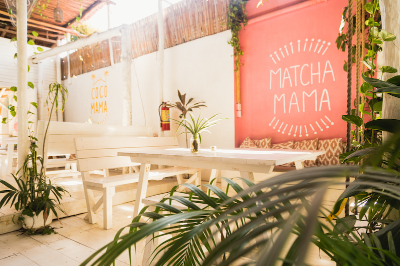 Matcha Mama is one of the most popular cafes in Tulum 