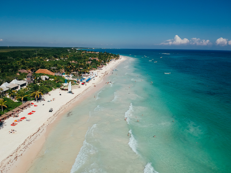 Tulum beaches boast some of the best views of the Caribbean and you can enjoy them when you stay in one of the beachfront hotels