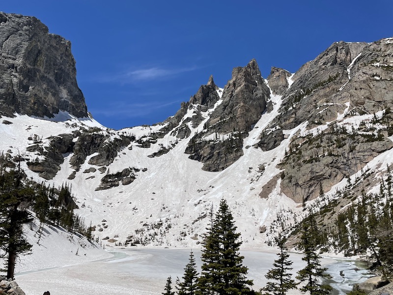 Emerald Lake Colorado is a gorgeous lake in the mountains where you can enjoy stunning natural views 