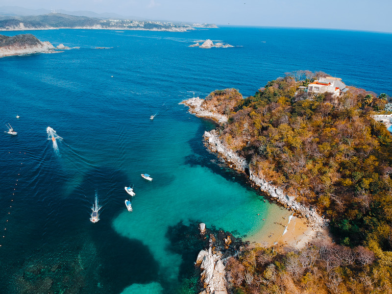 Bahias Huatulco National Park is home to some of the best beaches near Mexico City.