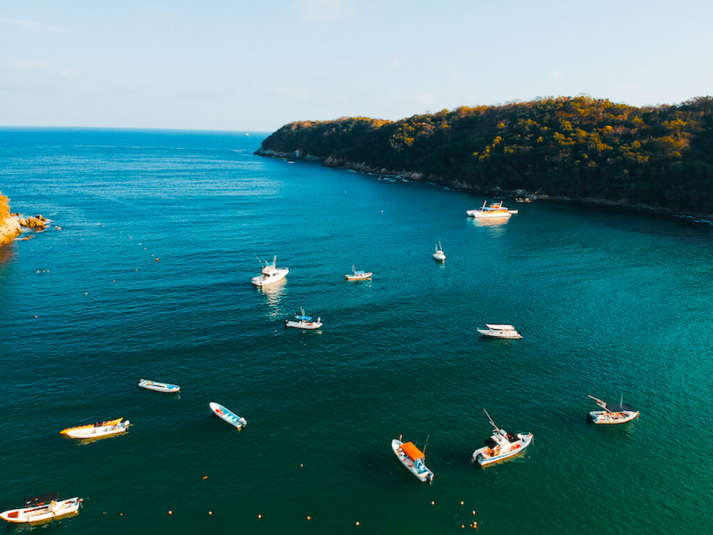 Huatulco is one of the best beach towns along the Oaxaca Coast and home to 36 stunning bays.