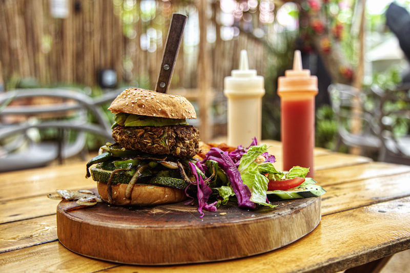Arte Sano is one of the best vegan restaurants in Holbox that offers burgers, tacos and delicious pancakes 