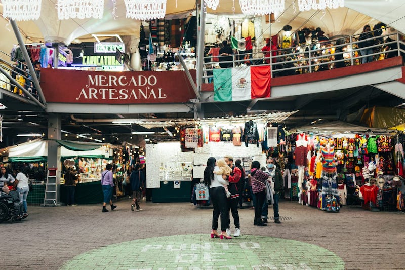 Visiting the local artisan market is one of the best things to do in Coyoacan, Mexico City