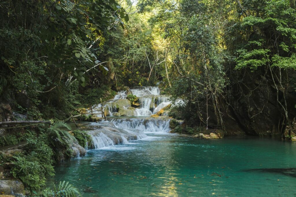Visiting Copalita Waterfalls is one of the best things to do in Huatulco and you can do it with a guided tour.