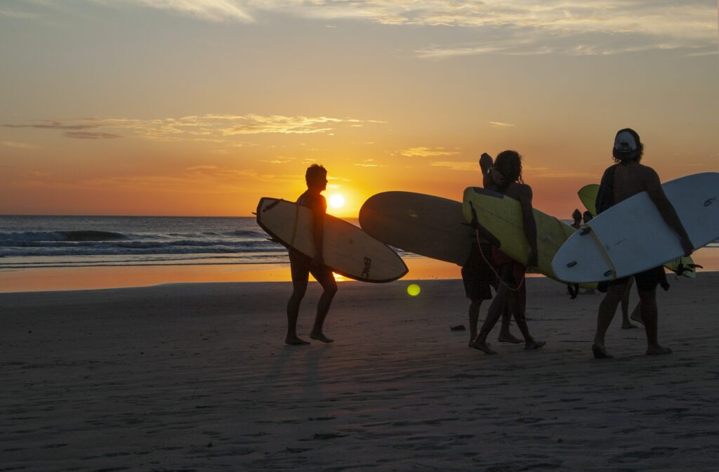 December through March is the best time for surfing in Costa Rica