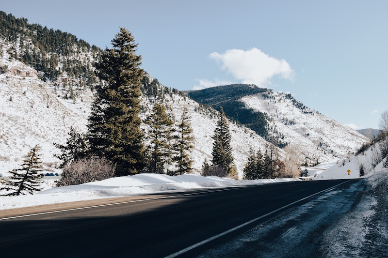 Most of the drive from Denver to Vail goes along the Interstate-70 through the mountains