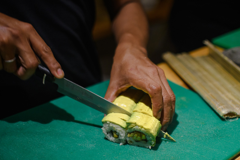 Akuma tiger is one of the most popular sushi restaurants in Tulum