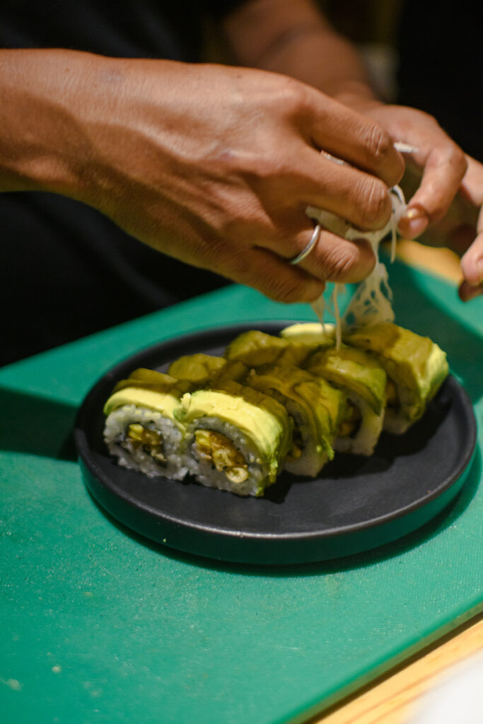 Akuma Tiger is one of the best restaurants in Tulum Centro that serves sushi and miso soups.