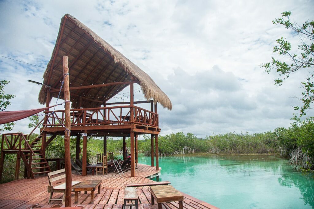Taking photos is one of the best free things to do in Bacalar