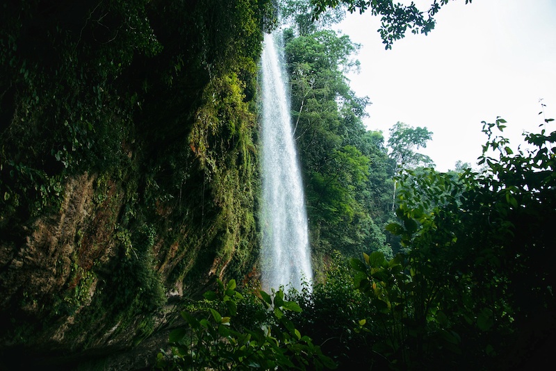 Misol-Ha Waterfall is one of the best day trips from Palenque that's often combined with Agua Azul and Palenque Ruins 