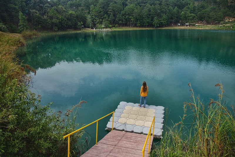 Lago Internacional is located in Lagunas De Montebello National Park on the border of Mexico and Guatemala