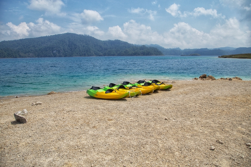 Kayaking is one of the best things to do on Lake Tziscao located in Lagunas De Montebello National Park in Chiapas