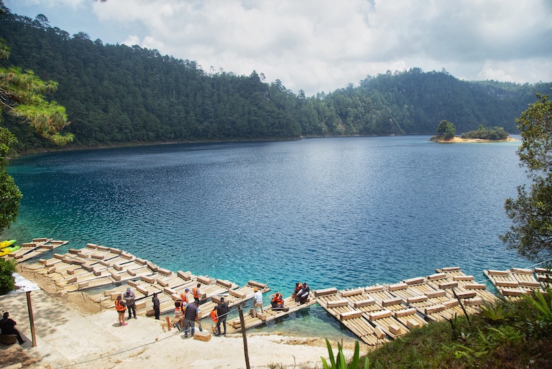 Lago Pojoj is one of the highlights of the Lagunas de Montebello, Chiapas