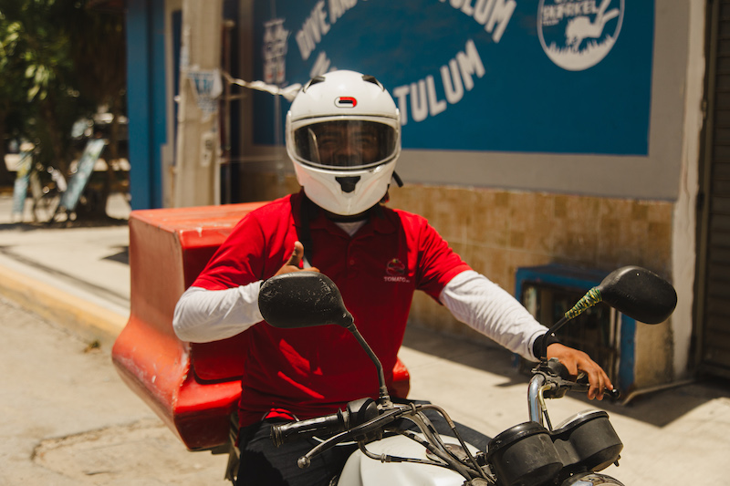 Food delivery in Tulum