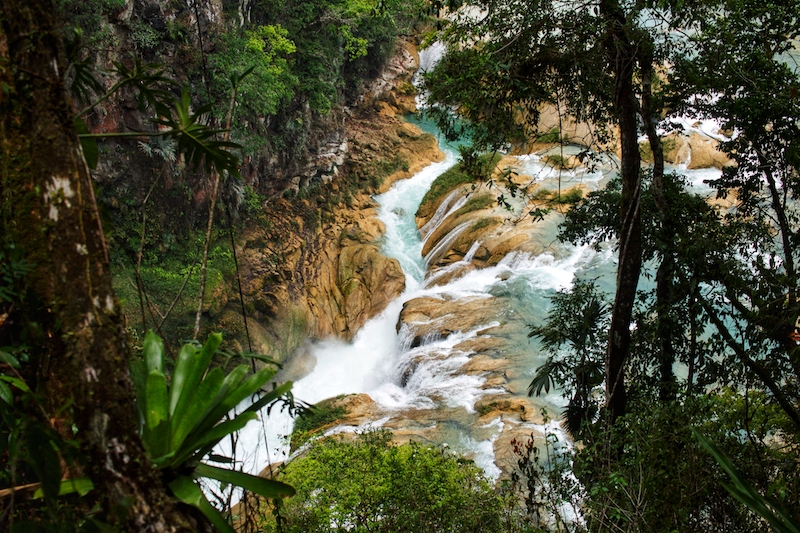 Las Nubes is one of the most spectaculr waterfalls in Chiapas