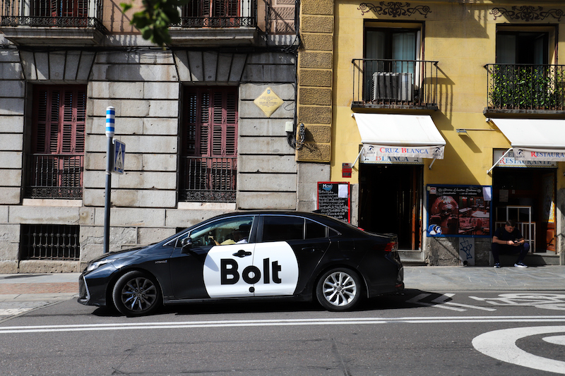 Bolt is a popular lturenative to Uber in Madrid 